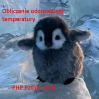 Darmowy skrypt dla CMS PHP-Fusion obliczanie odczuwalnej temperatury